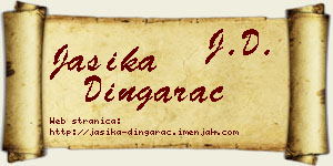 Jasika Dingarac vizit kartica